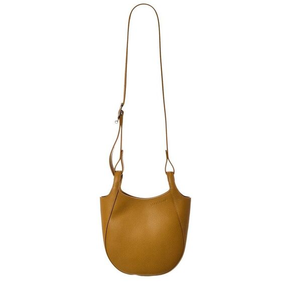 Longchamp Le Foulonné Leather Crossbody, Brown - Picture 1 of 4